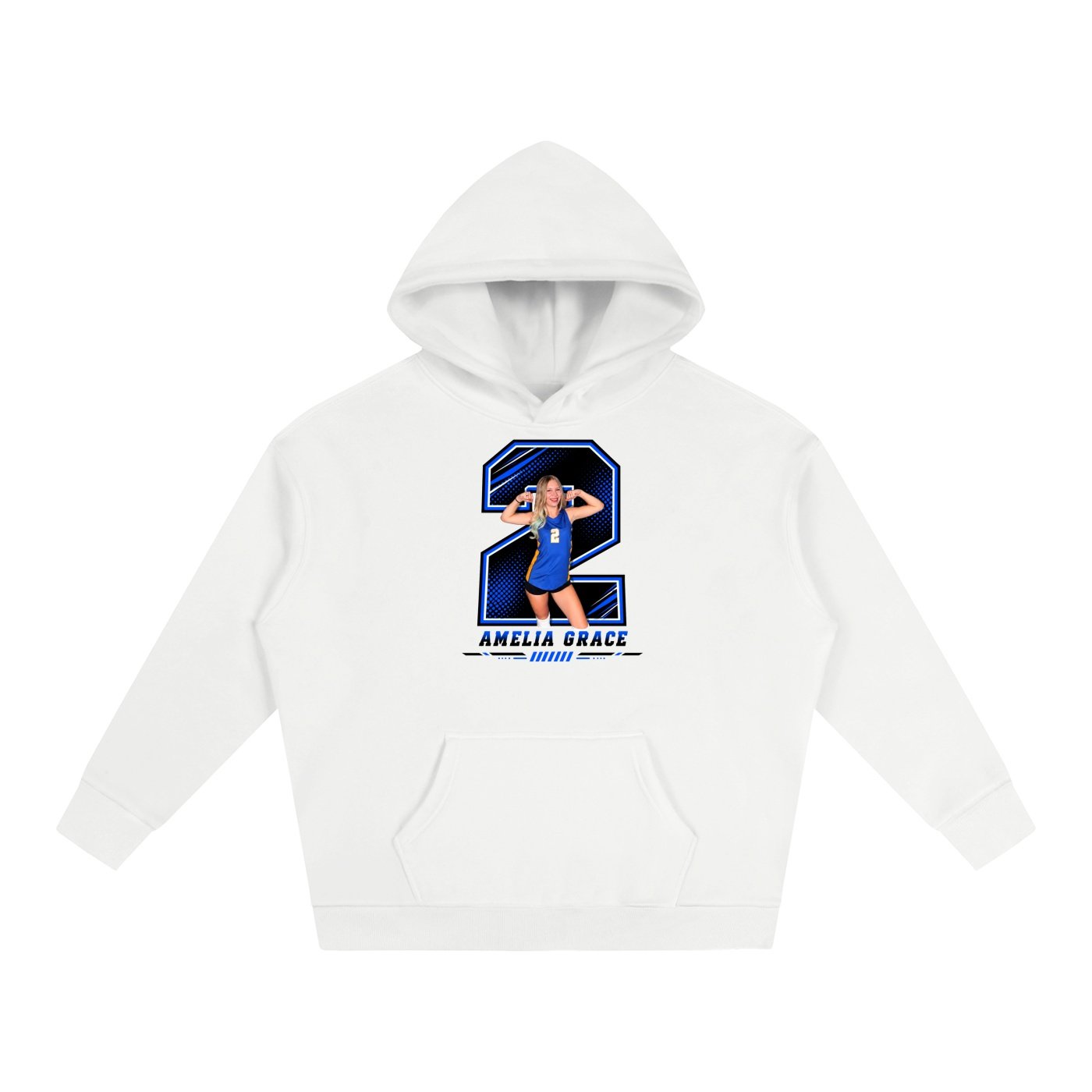 Amelia Grace Oversize Fleeced Hoodie - Image 2