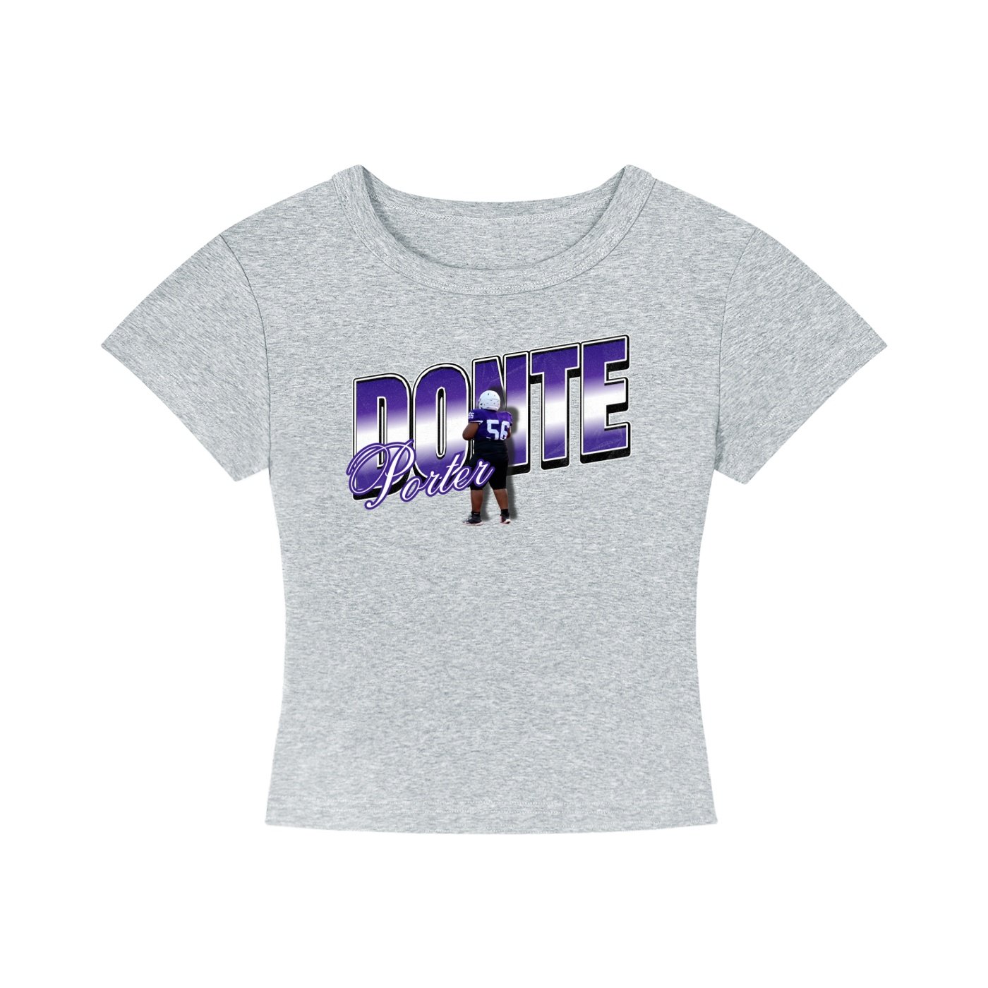 Donte Porter ll  Women's CropTop - Image 3