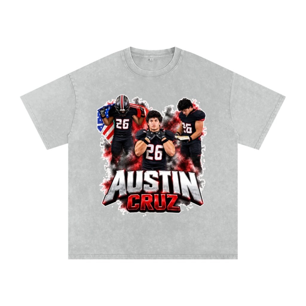 Austin Cruz Snow Washed Oversized TEE