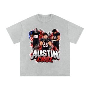 Austin Cruz Snow Washed Oversized TEE - Image 3