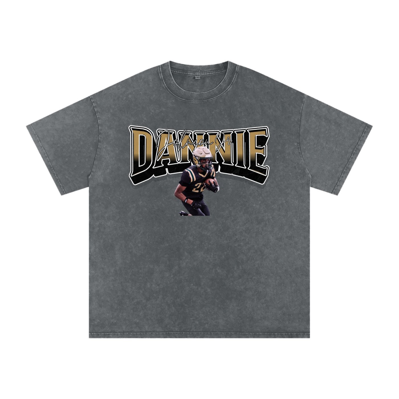 Dannie Johnson jr Snow Washed Oversized TEE - Image 4