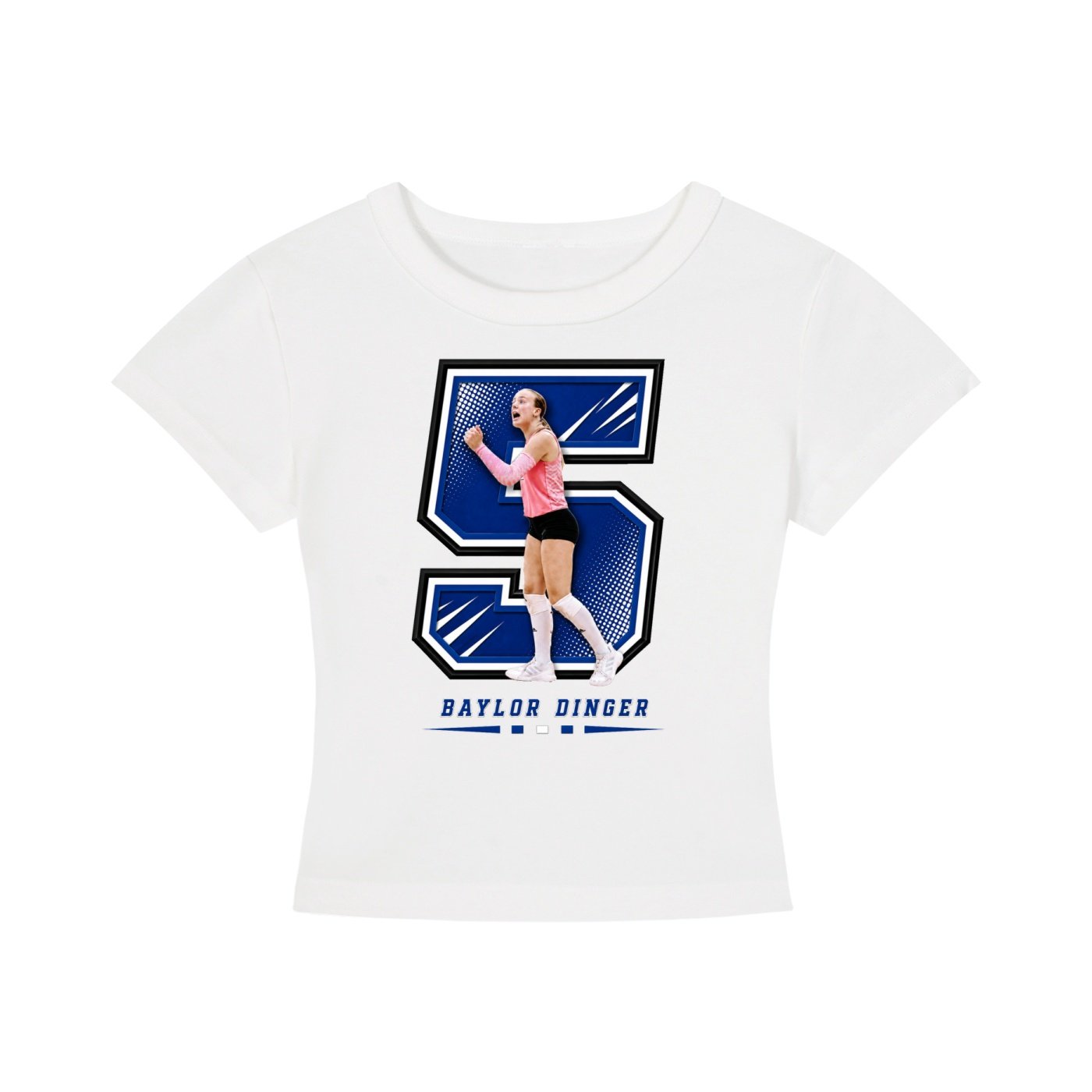 Baylor dinger Women's CropTop - Image 2