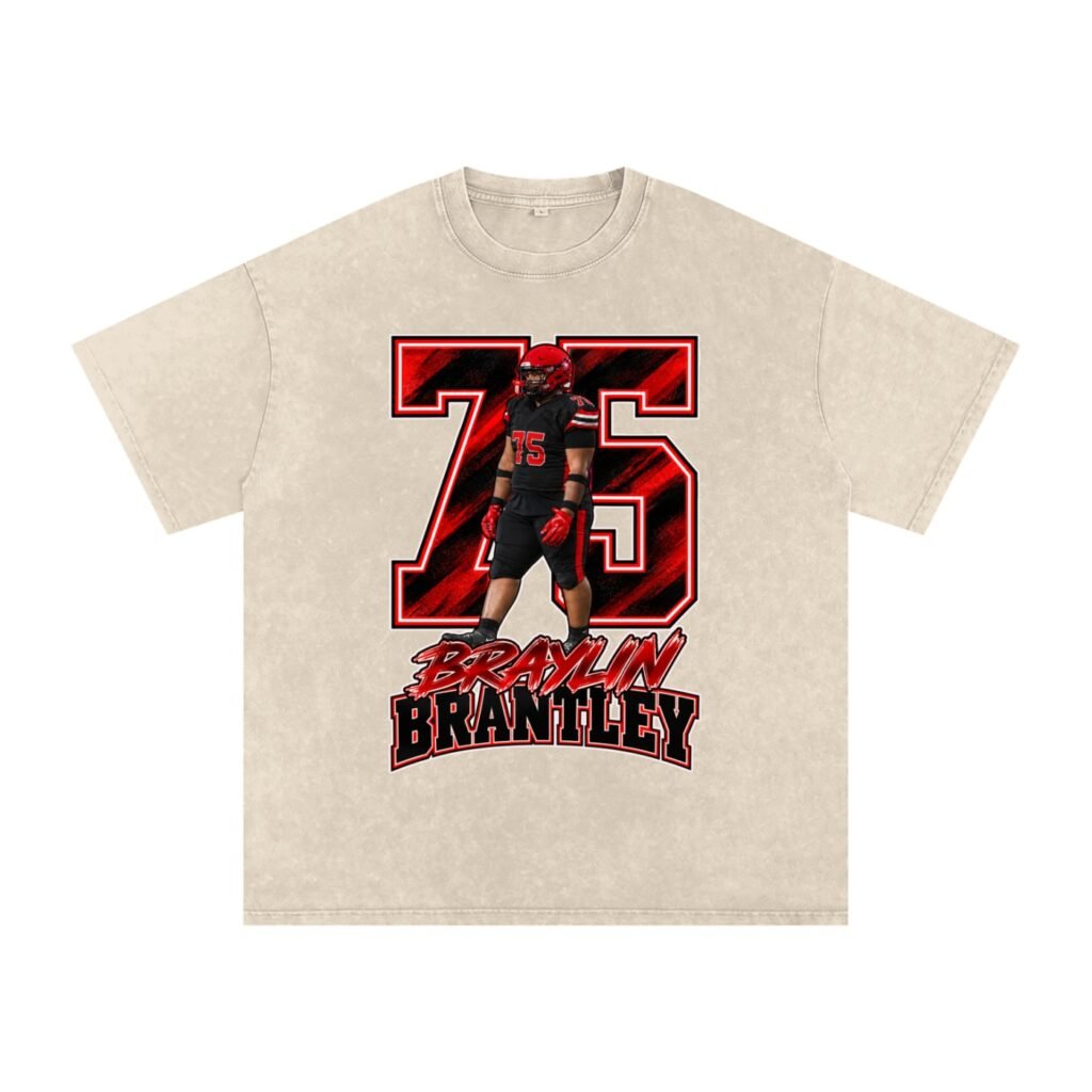 Braylin Brantley Snow Washed Oversized TEE