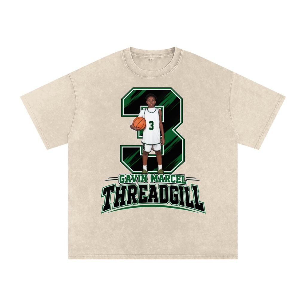 Gavin Marcel Threadgill  Snow Washed Oversized TEE