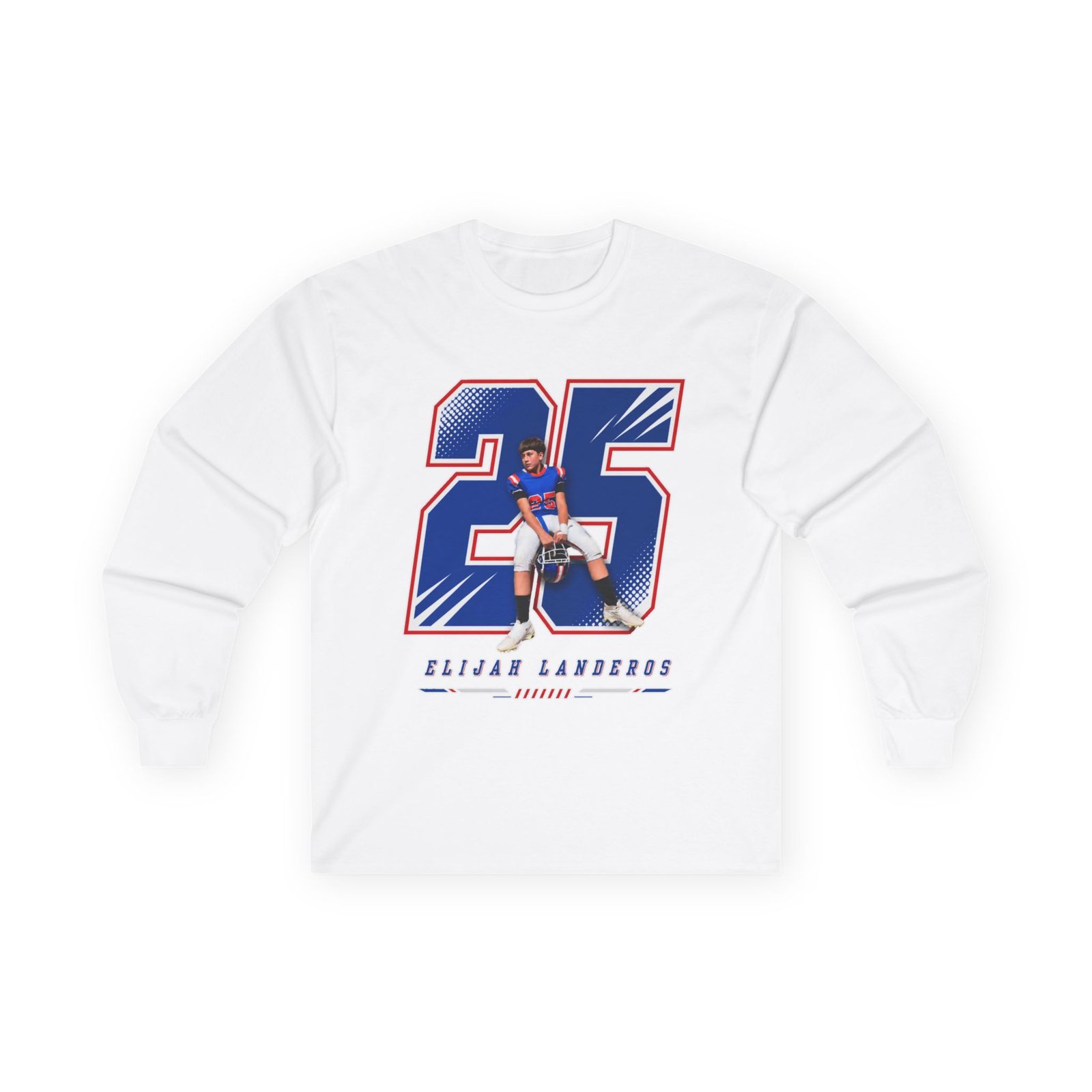 Elijah Landeros Unisex Cotton Long Sleeve Tee - Image 2