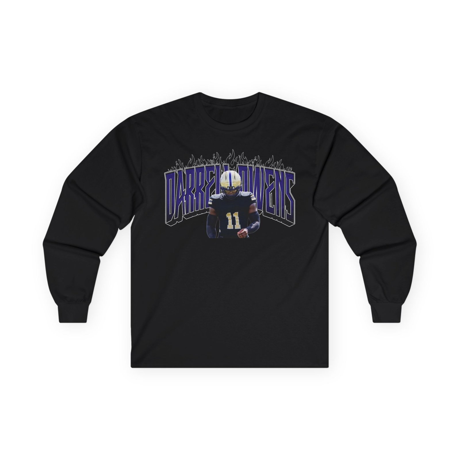 Darrell owens jr Unisex Cotton Long Sleeve Tee - Image 1