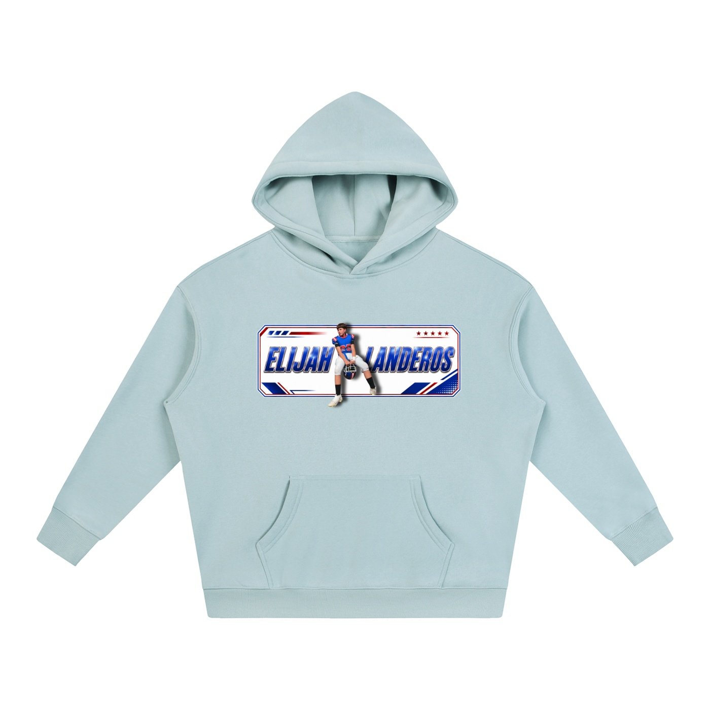 Elijah Landeros Oversize Fleeced Hoodie - Image 3