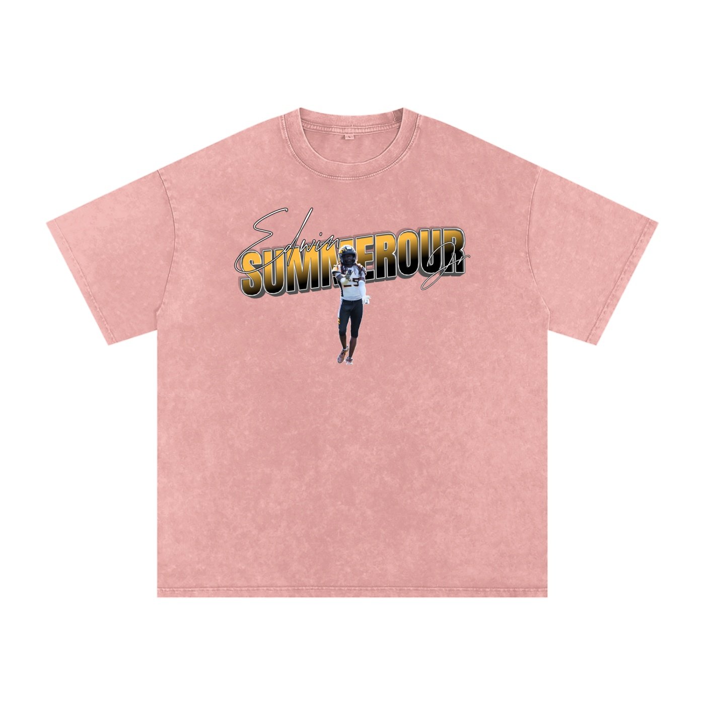 Edwin summerour jr Snow Washed Oversized TEE - Image 5