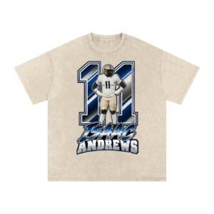 Isaac Andrews Snow Washed Oversized TEE - Image 2