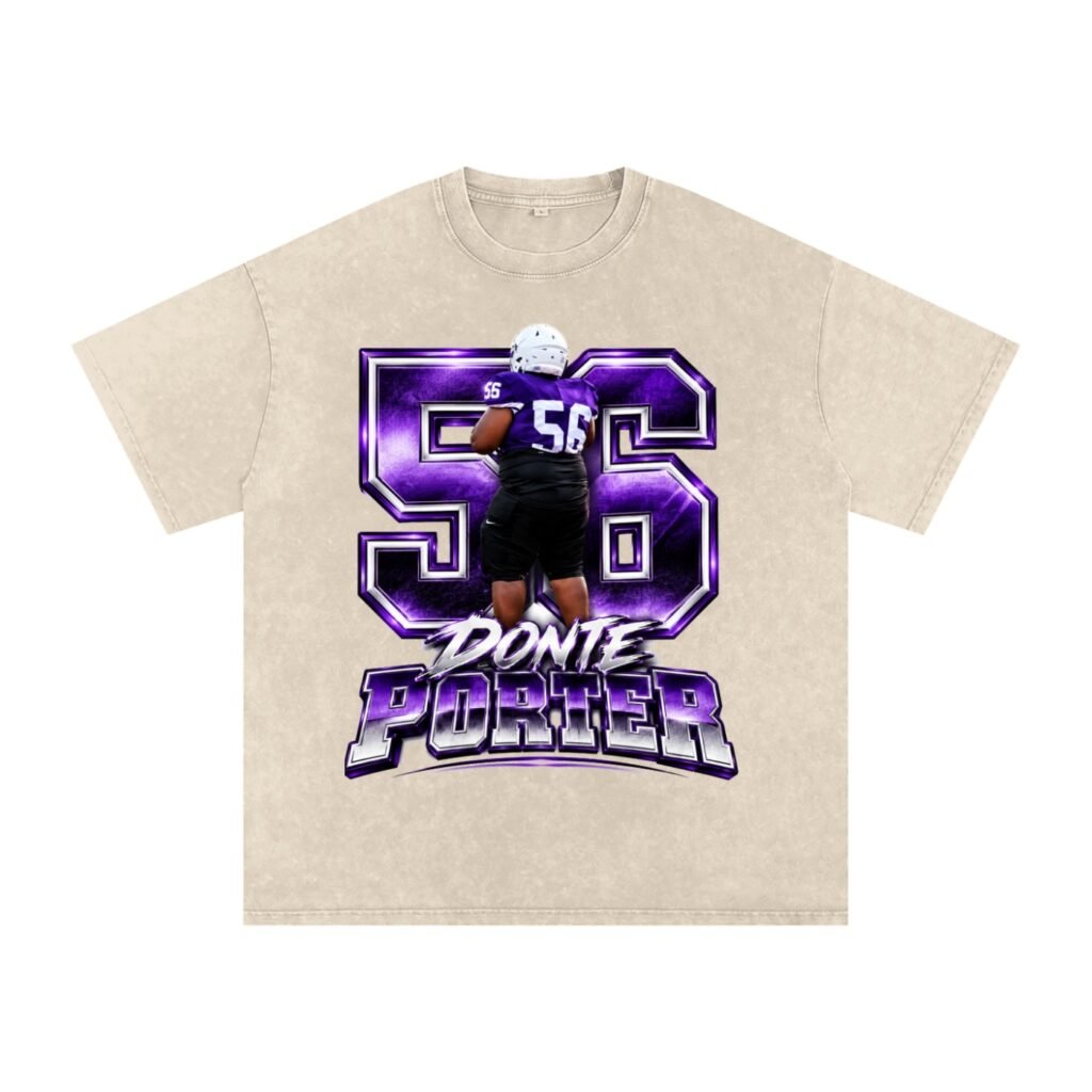 Donte Porter ll Snow Washed Oversized TEE