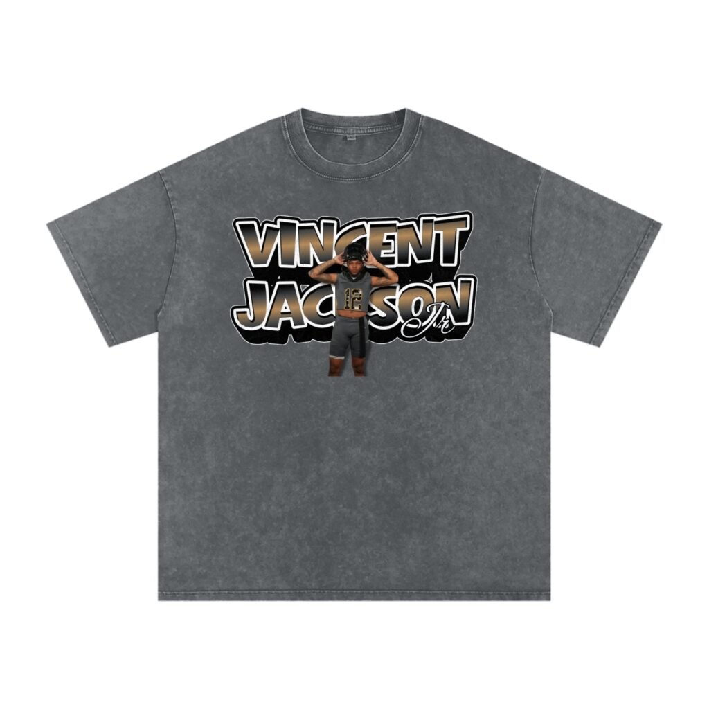 Vincent Jackson Jr Snow Washed Oversized TEE