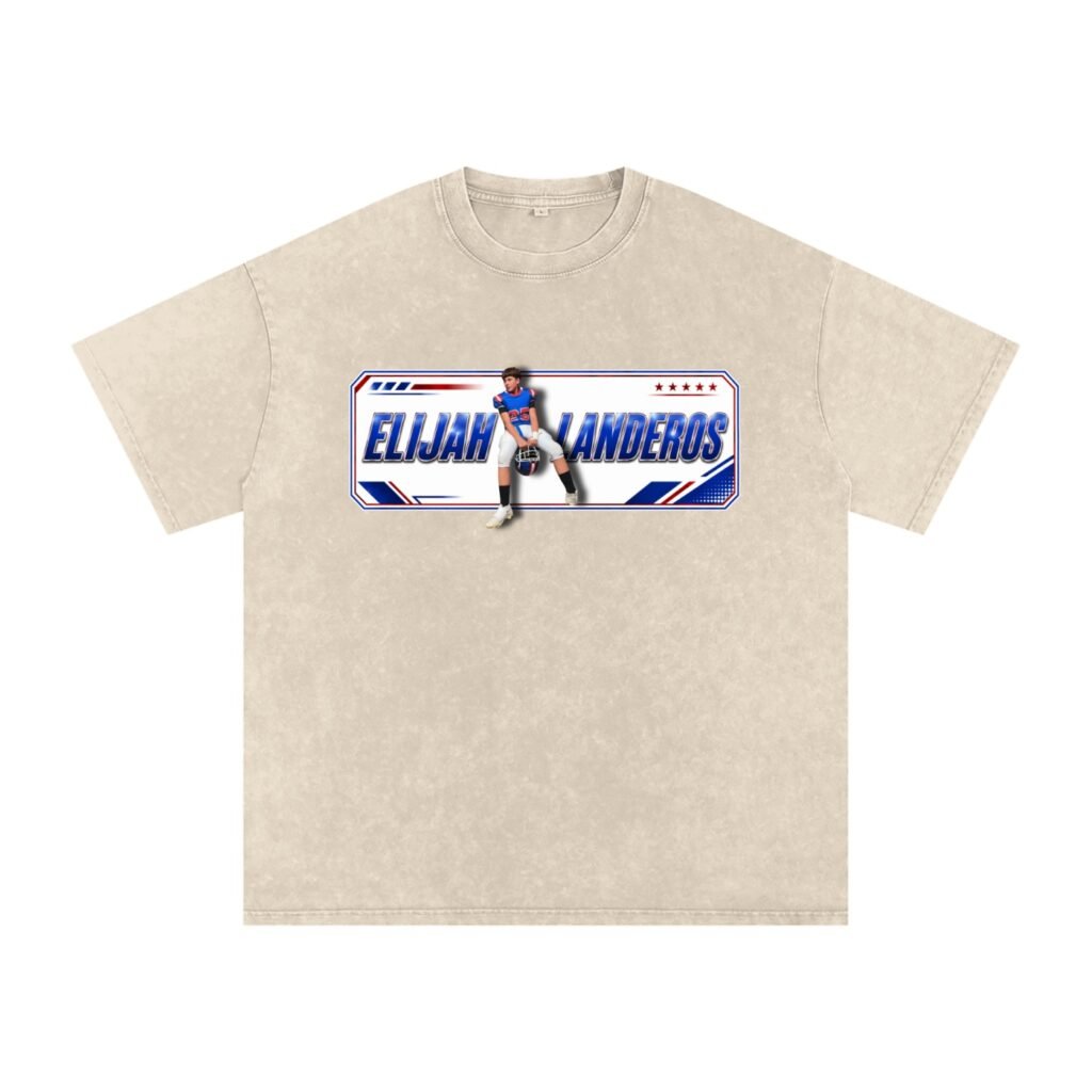 Elijah Landeros Snow Washed Oversized TEE