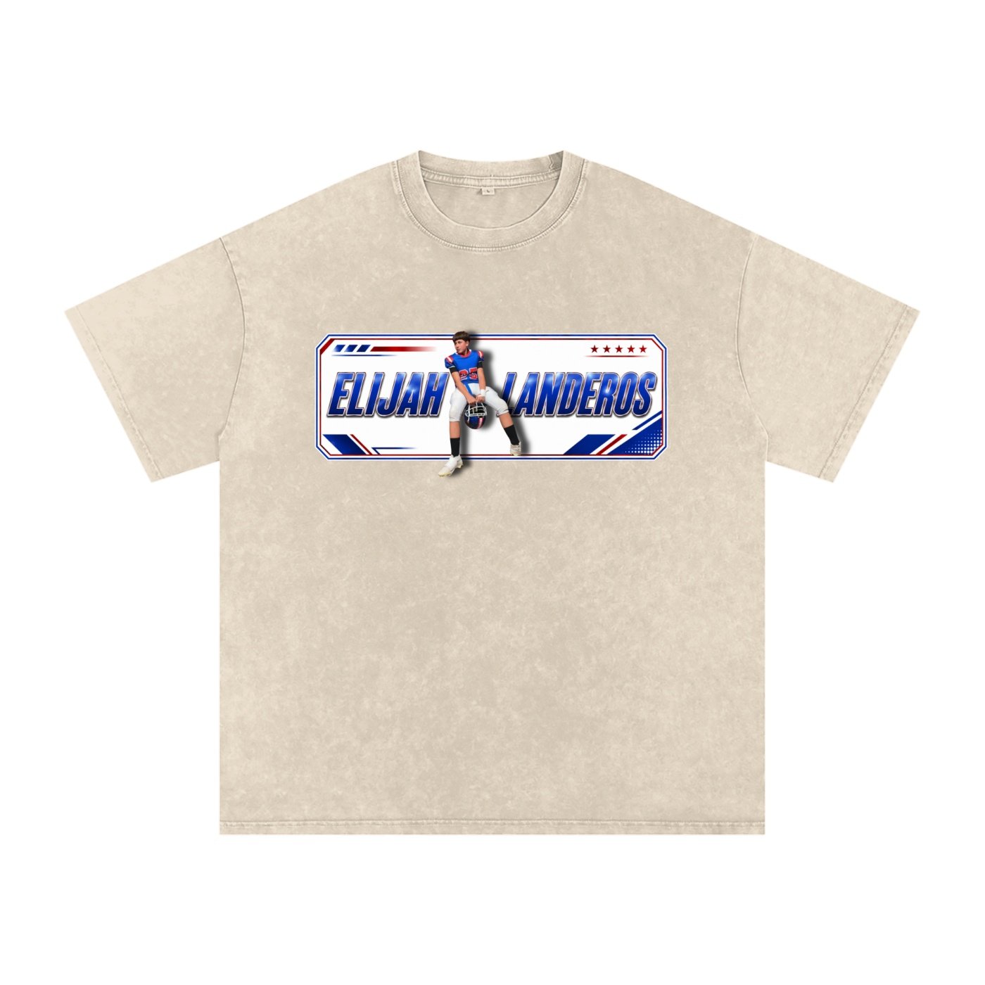 Elijah Landeros Snow Washed Oversized TEE - Image 2