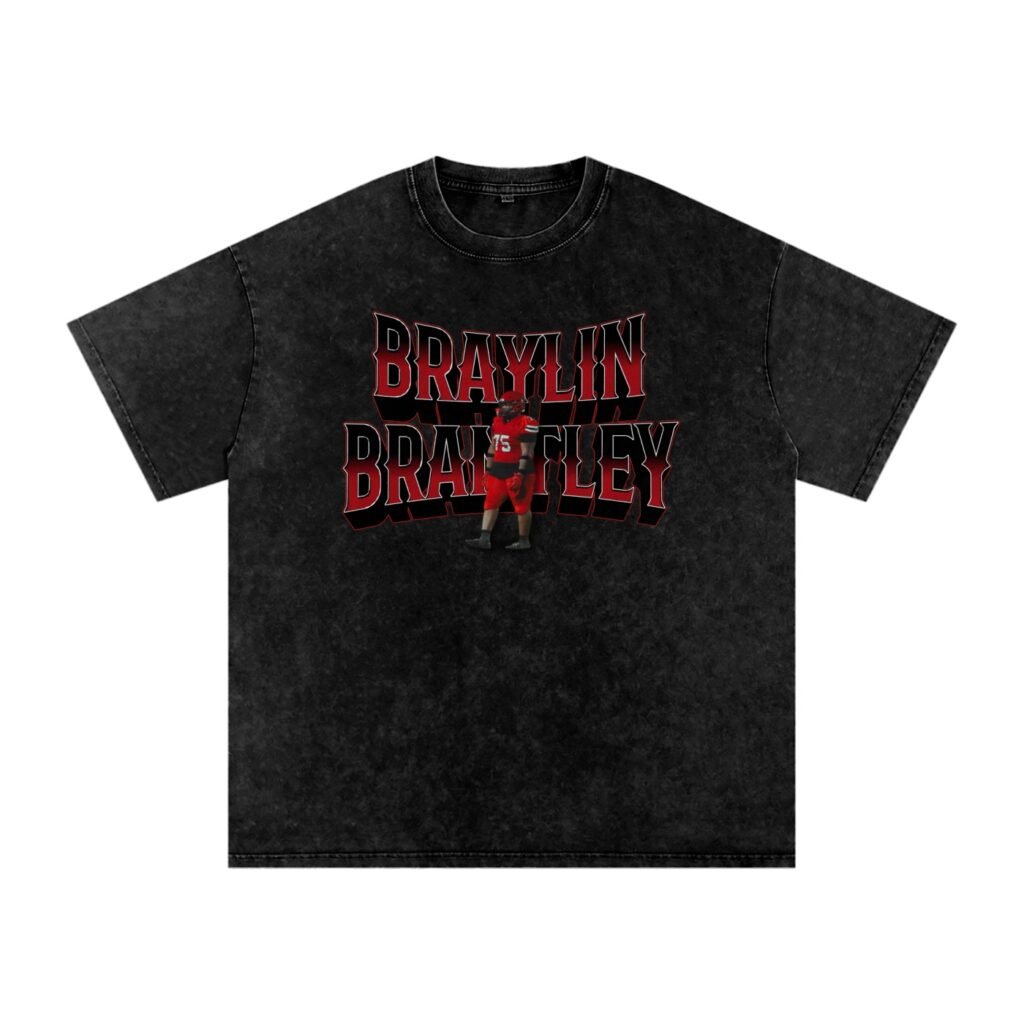 Braylin Brantley Snow Washed Oversized TEE