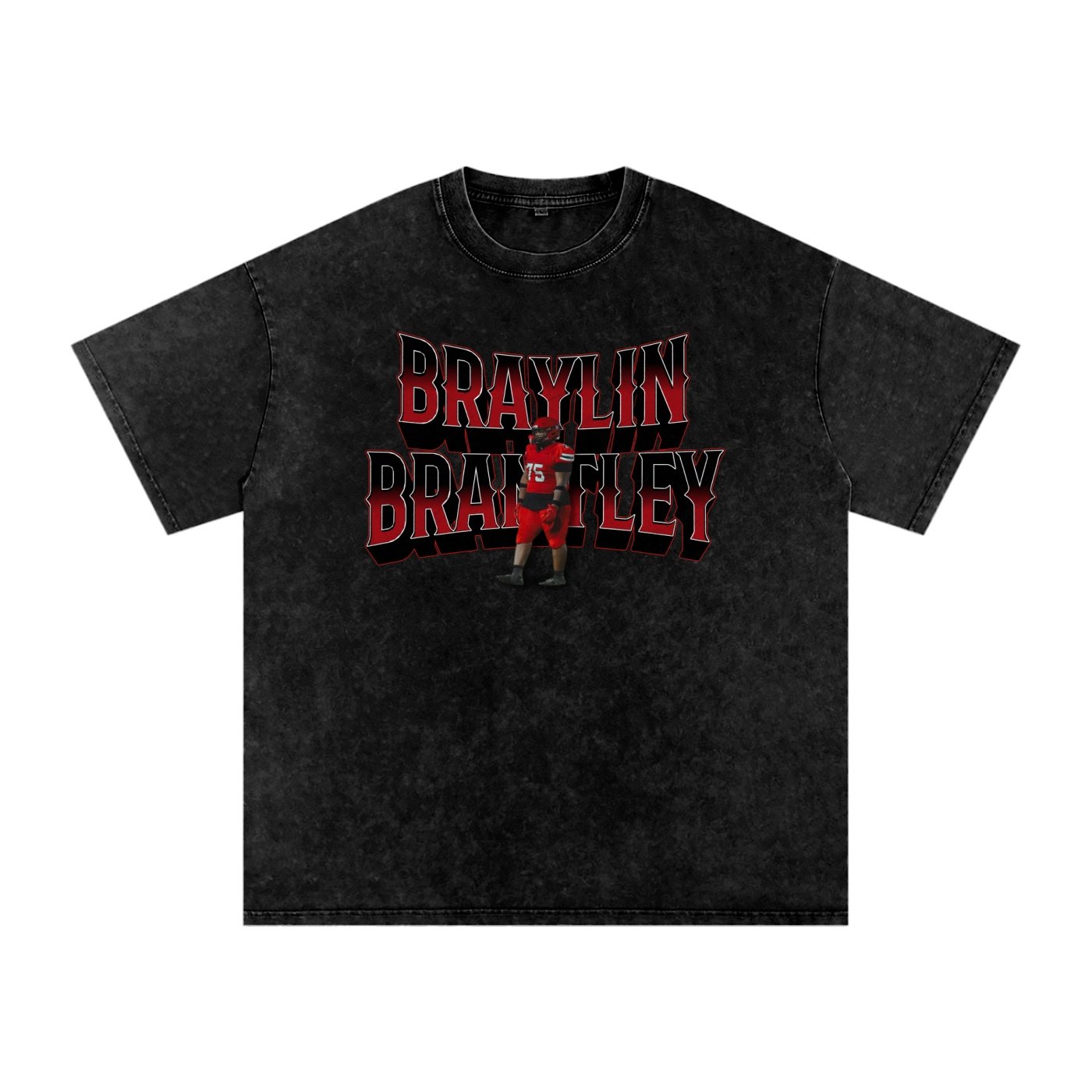 Braylin Brantley Snow Washed Oversized TEE - Image 1