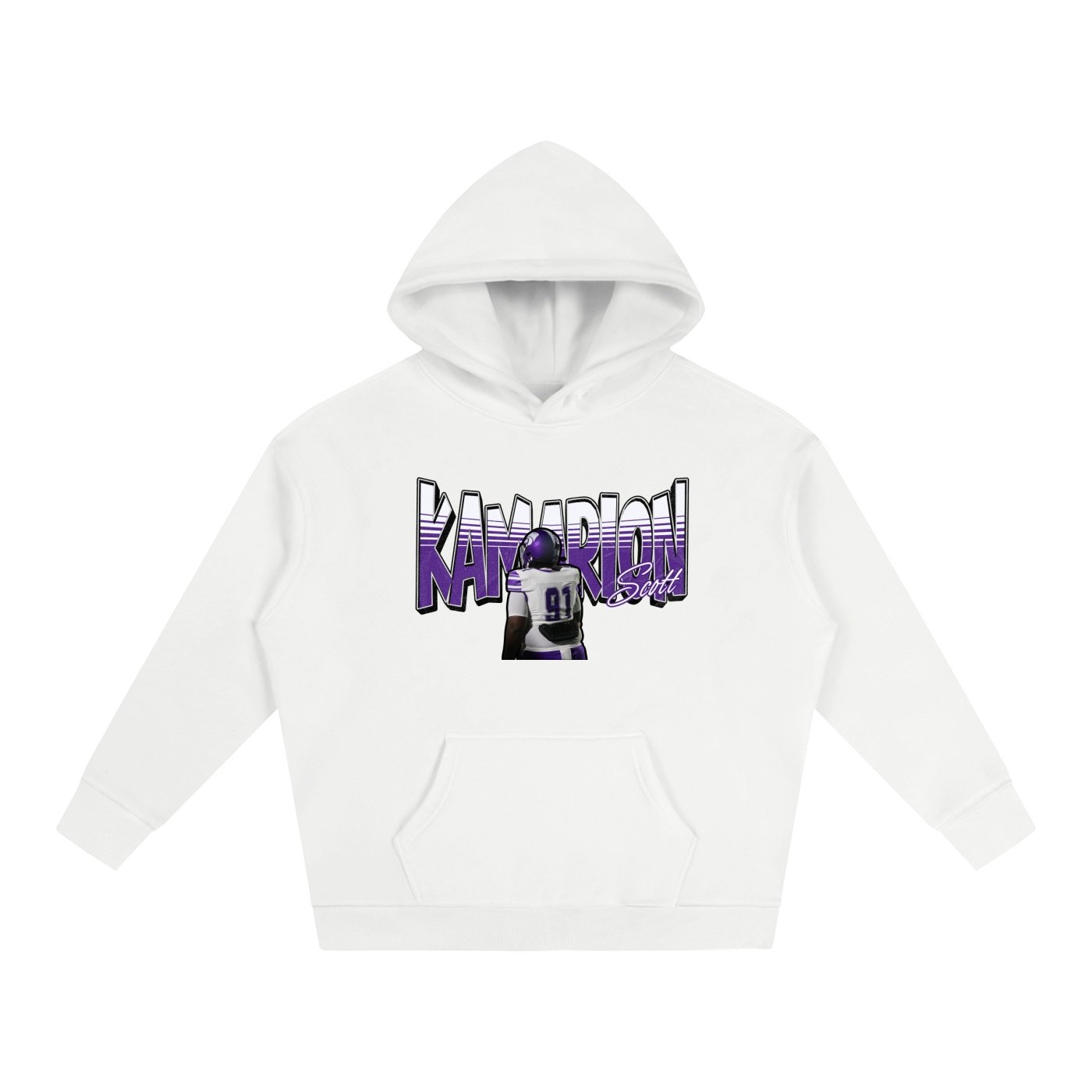 Kamarion scott   Oversize Fleeced Hoodie - Image 2