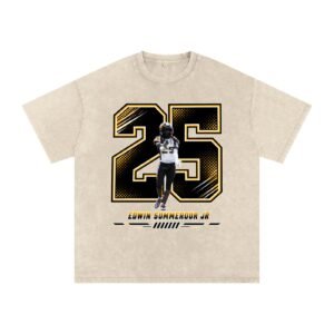 Edwin summerour jr Snow Washed Oversized TEE - Image 2