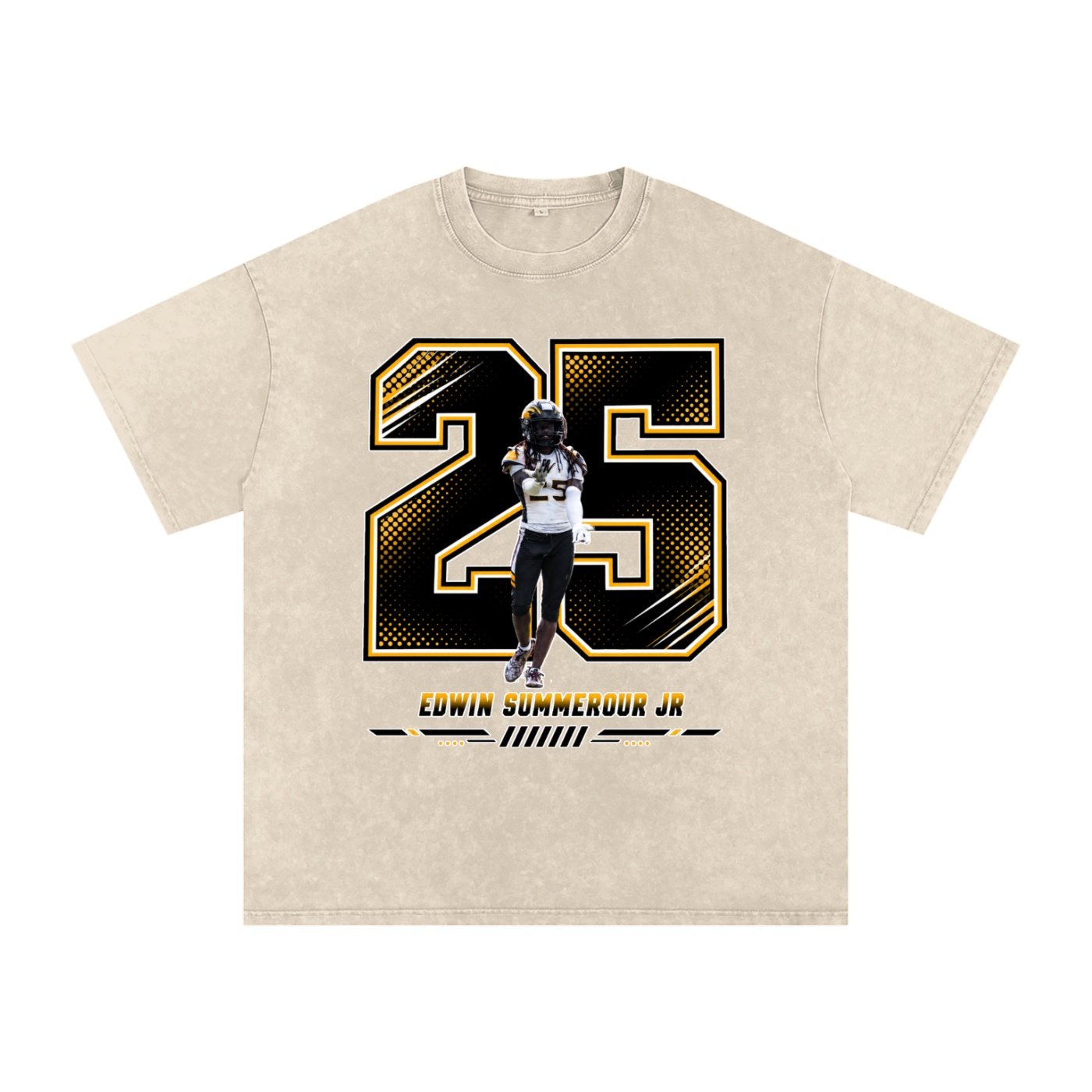 Edwin summerour jr Snow Washed Oversized TEE - Image 2