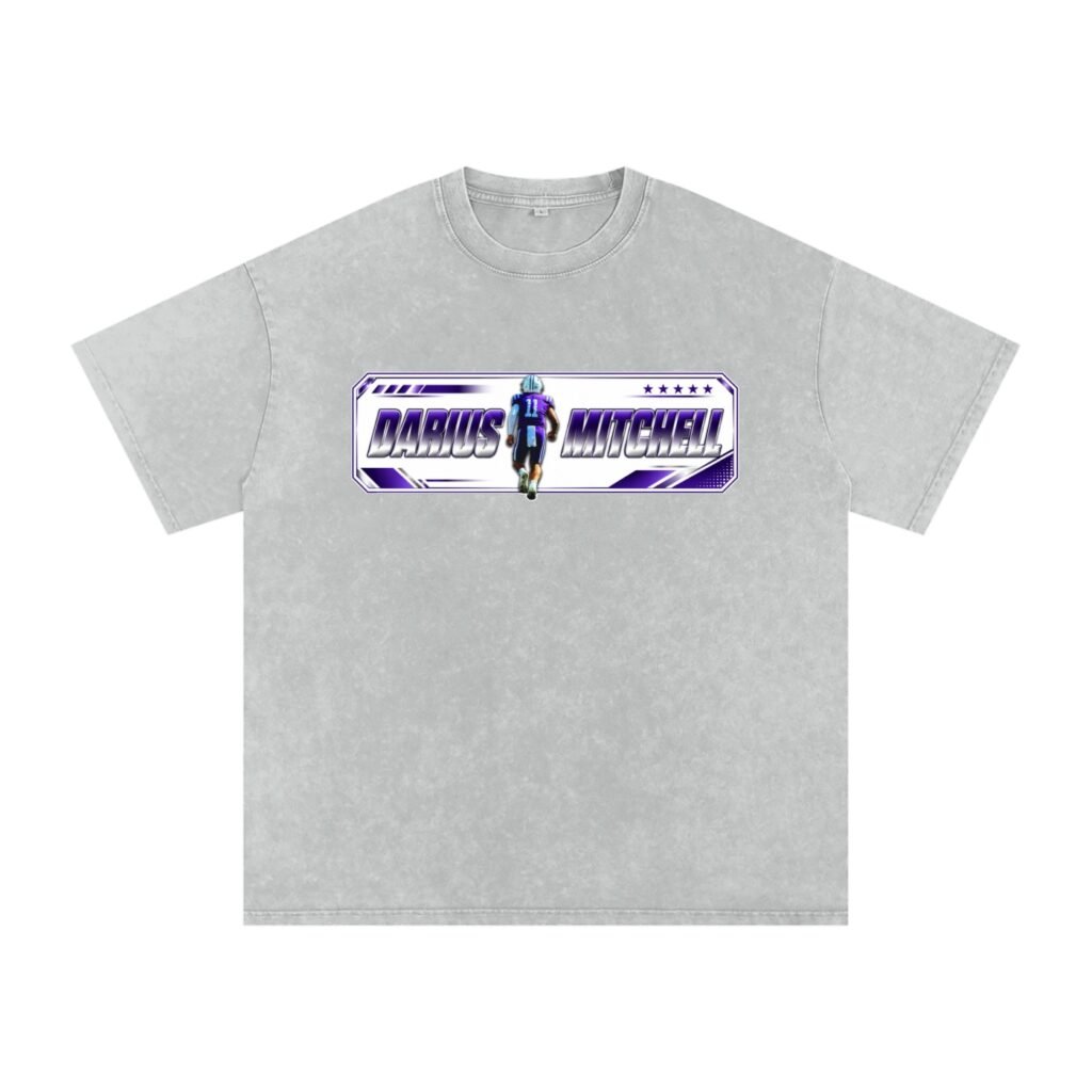 Darius Mitchell Snow Washed Oversized TEE