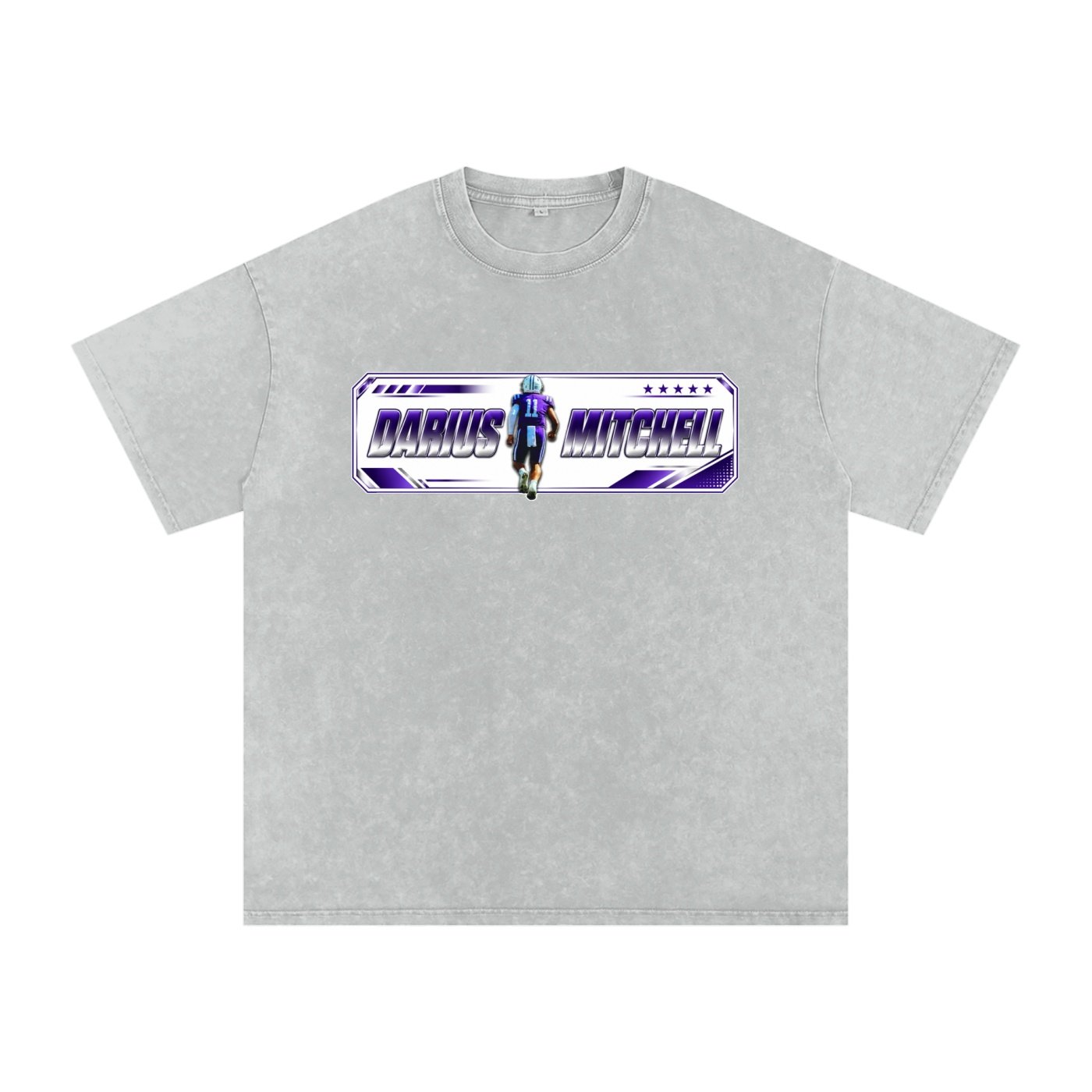 Darius Mitchell Snow Washed Oversized TEE - Image 3