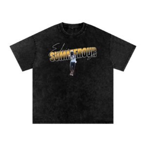Edwin summerour jr Snow Washed Oversized TEE - Image 1