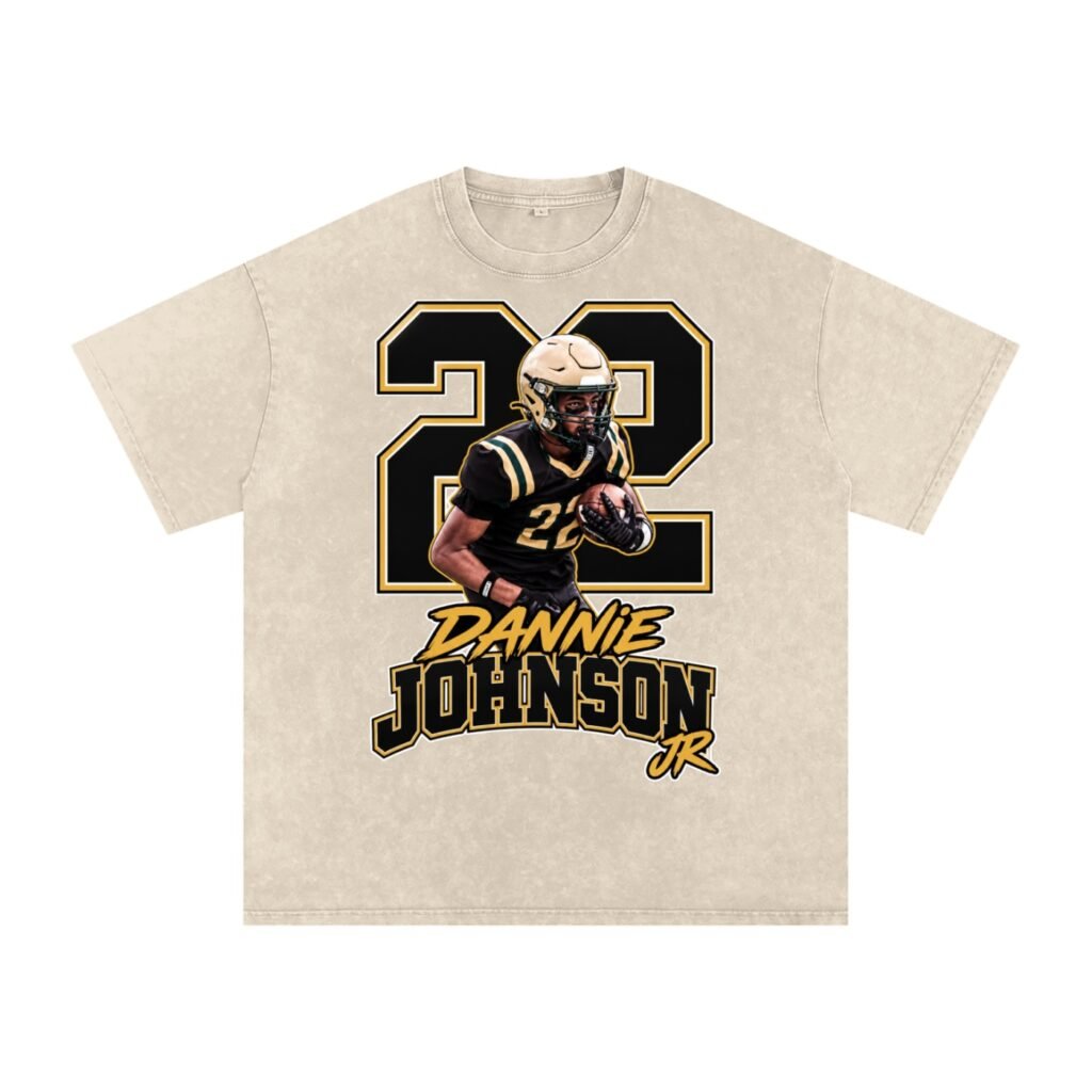 Dannie Johnson jr Snow Washed Oversized TEE