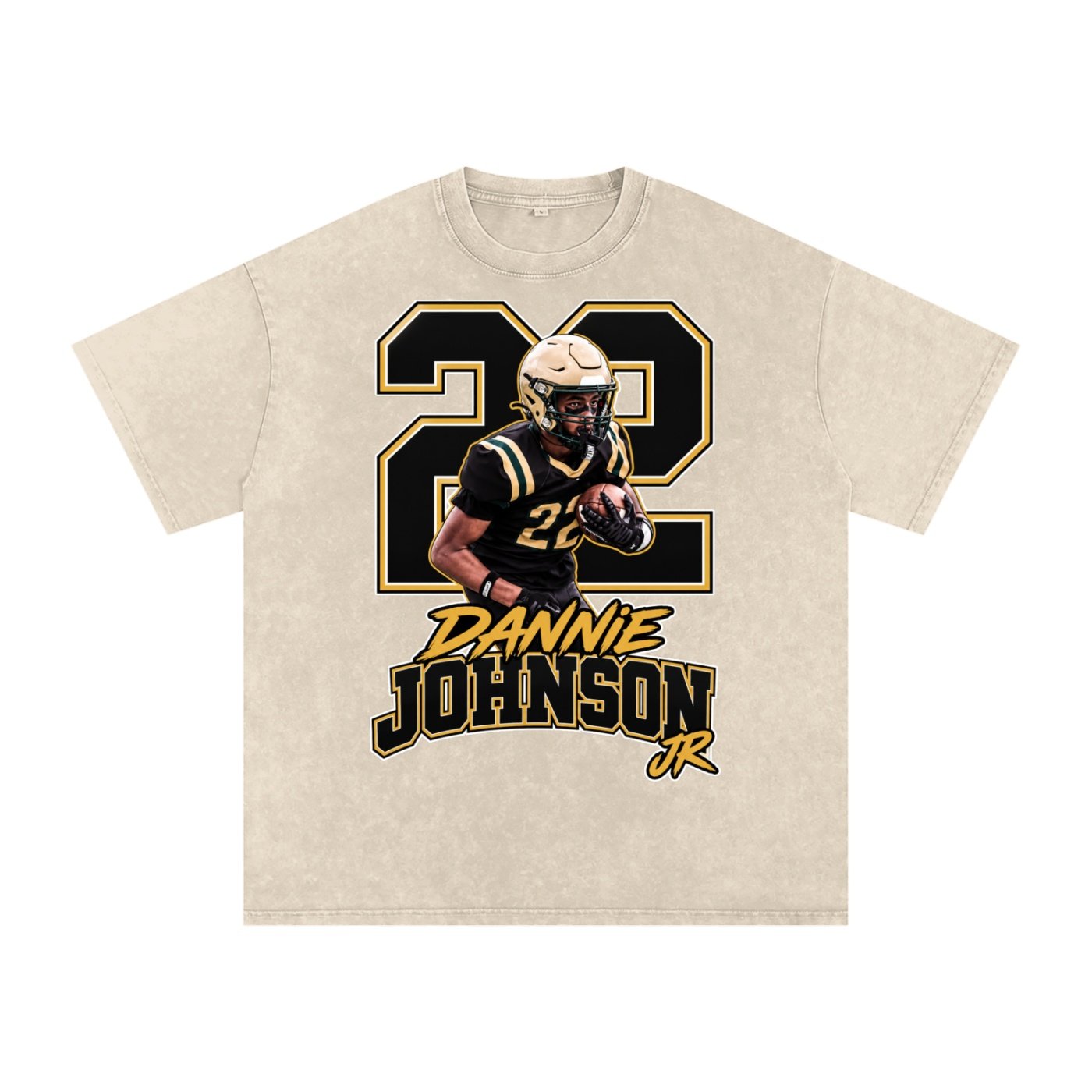 Dannie Johnson jr Snow Washed Oversized TEE - Image 2