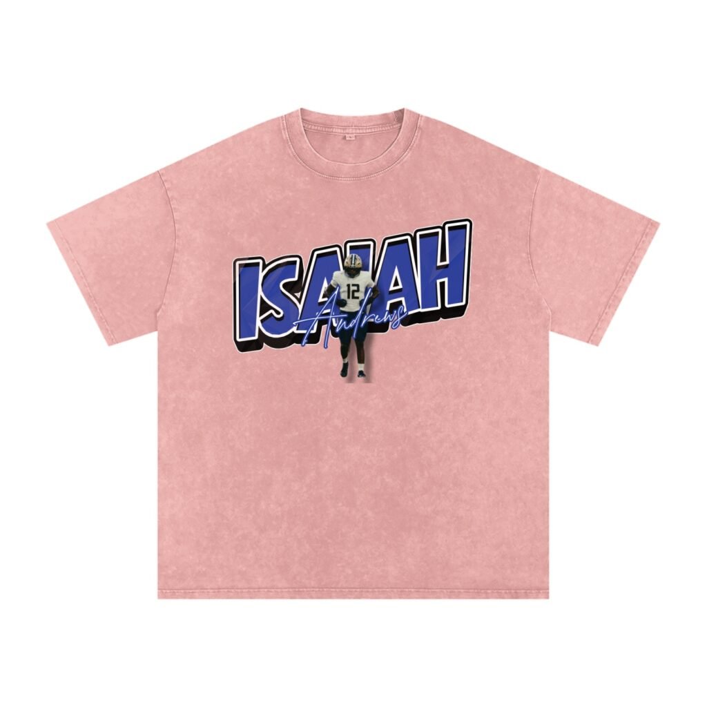 Isaiah Andrews Snow Washed Oversized TEE