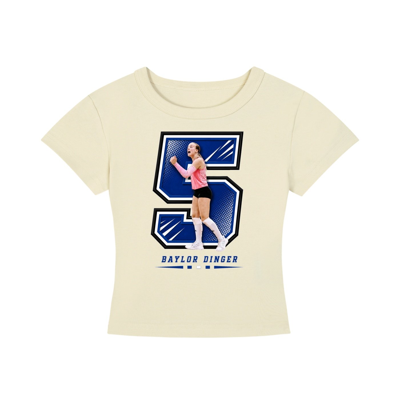 Baylor dinger Women's CropTop - Image 4