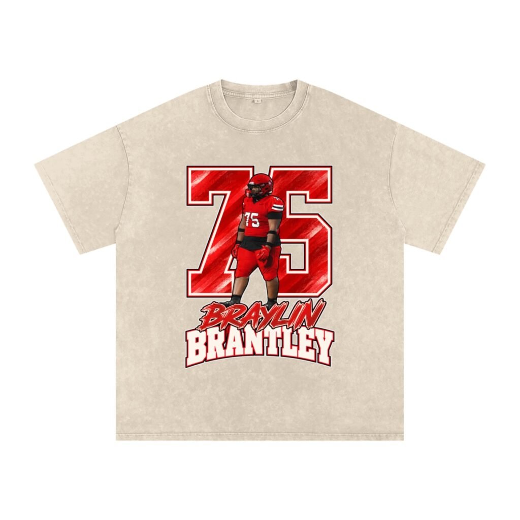 Braylin Brantley Snow Washed Oversized TEE