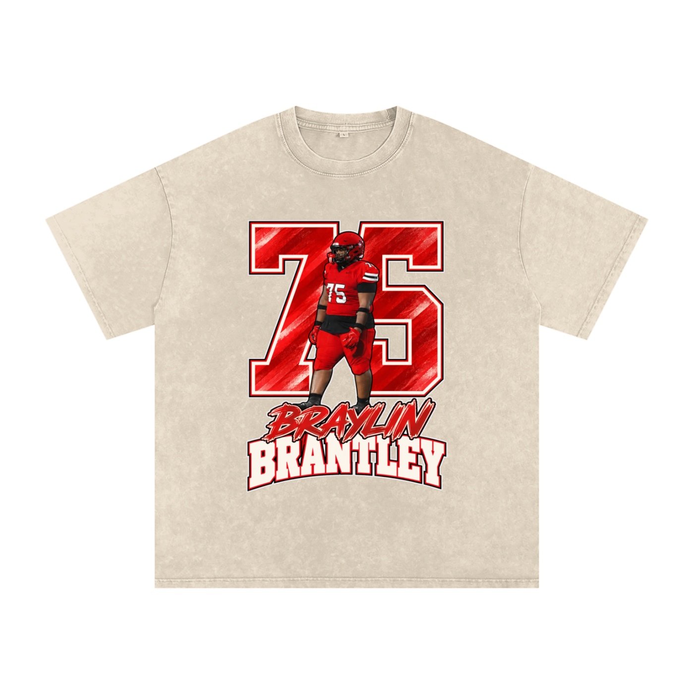 Braylin Brantley Snow Washed Oversized TEE - Image 2