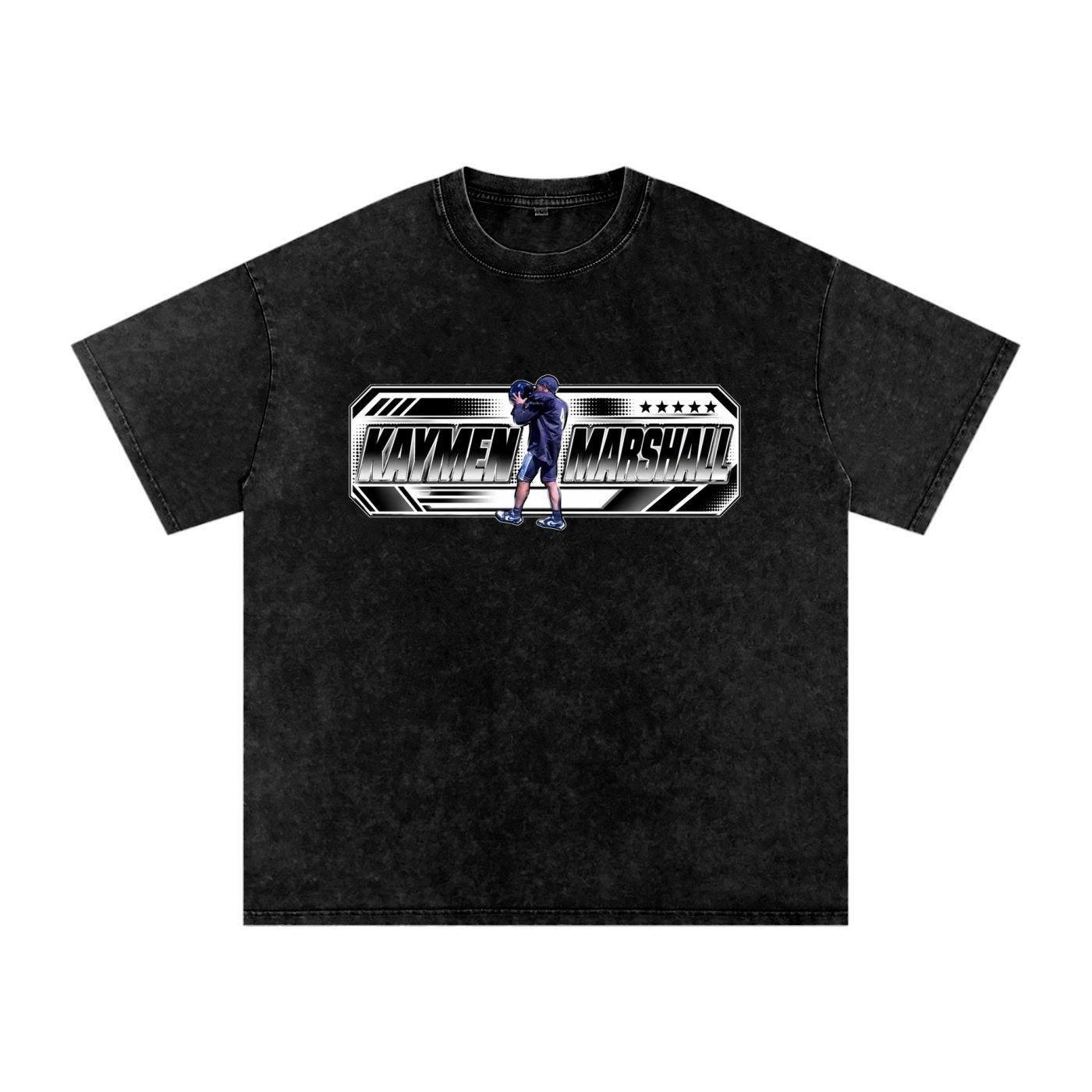 kaymen marshall Snow Washed Oversized TEE - Image 1