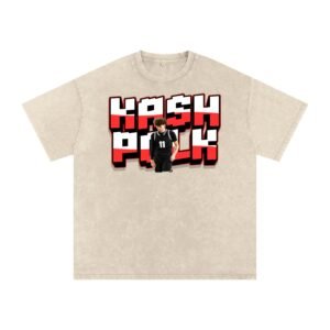 Kash Polk Snow Washed Oversized TEE - Image 2