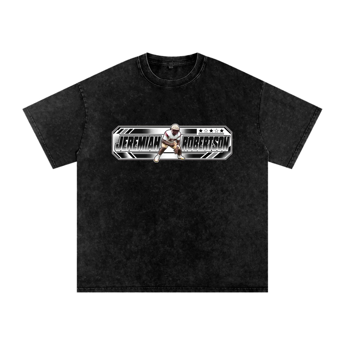 Jeremiah Robertson  Snow Washed Oversized TEE - Image 1