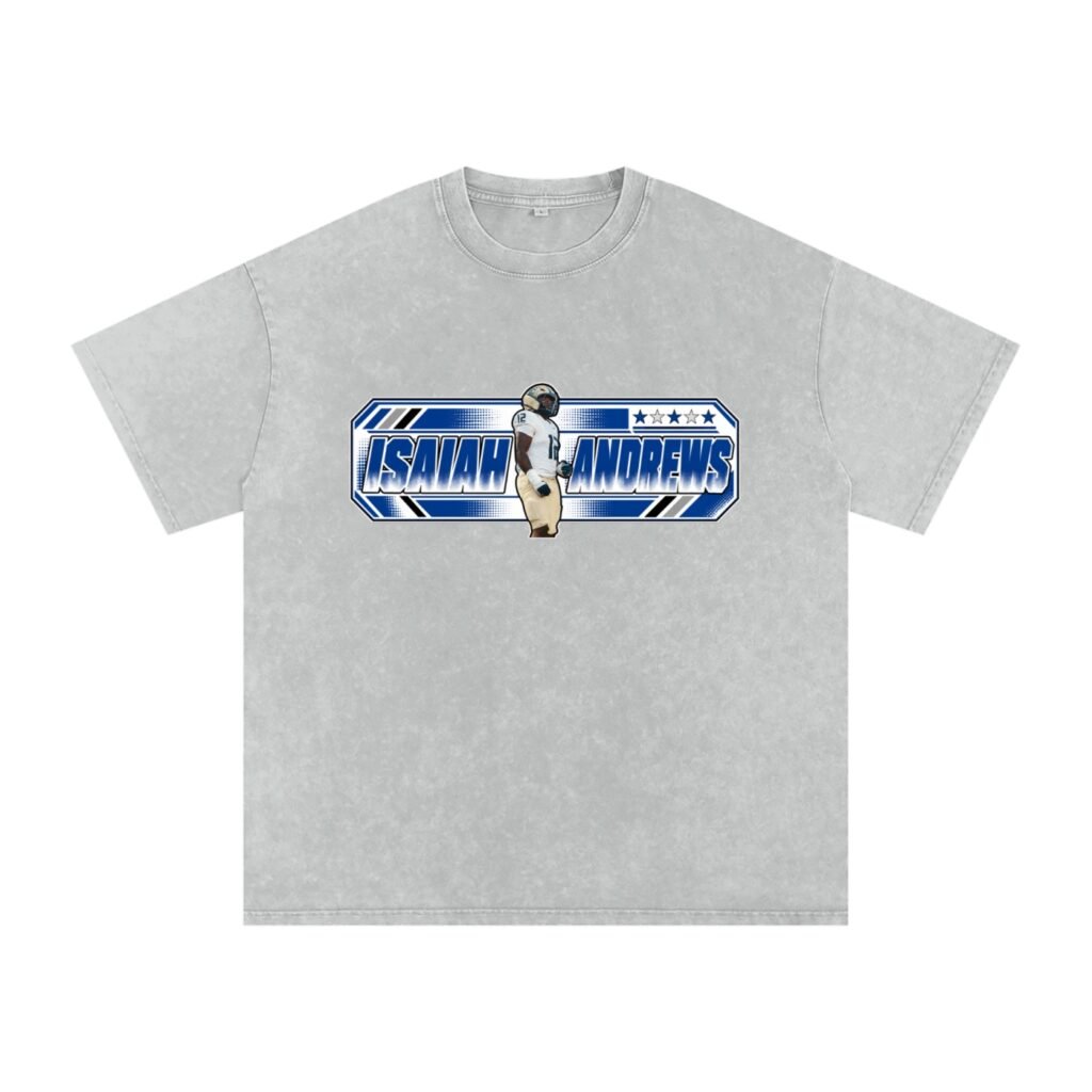 Isaiah Andrews Snow Washed Oversized TEE