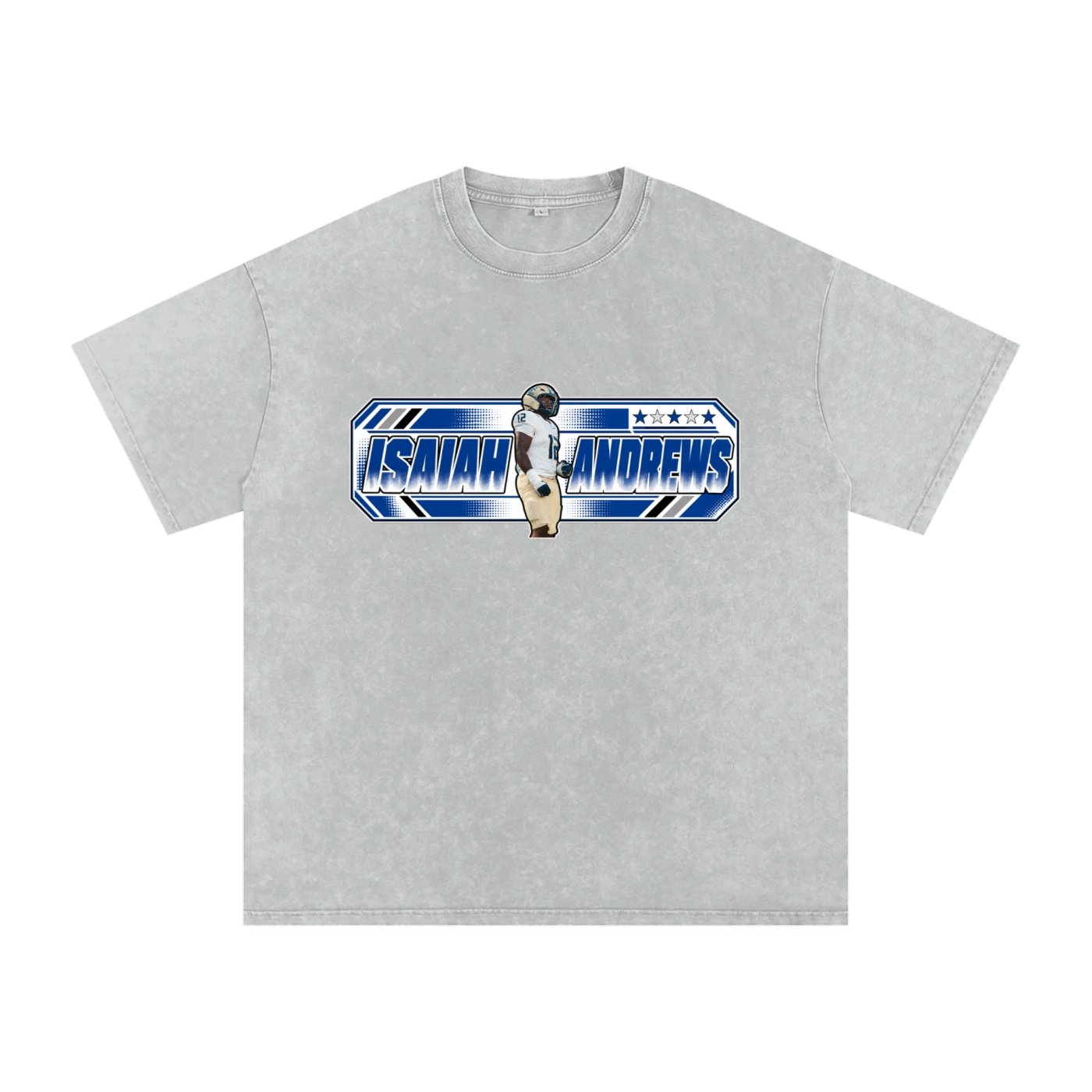 Isaiah Andrews Snow Washed Oversized TEE - Image 3