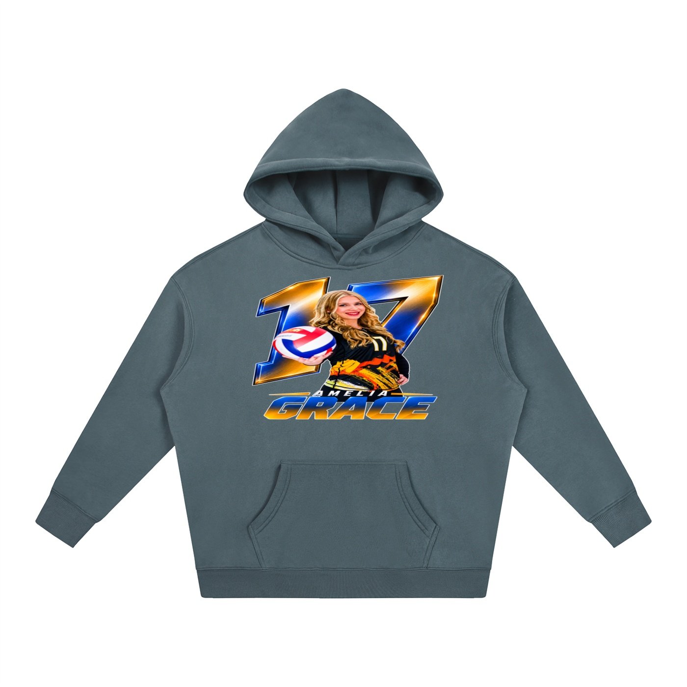 Amelia Grace Oversize Fleeced Hoodie - Image 4