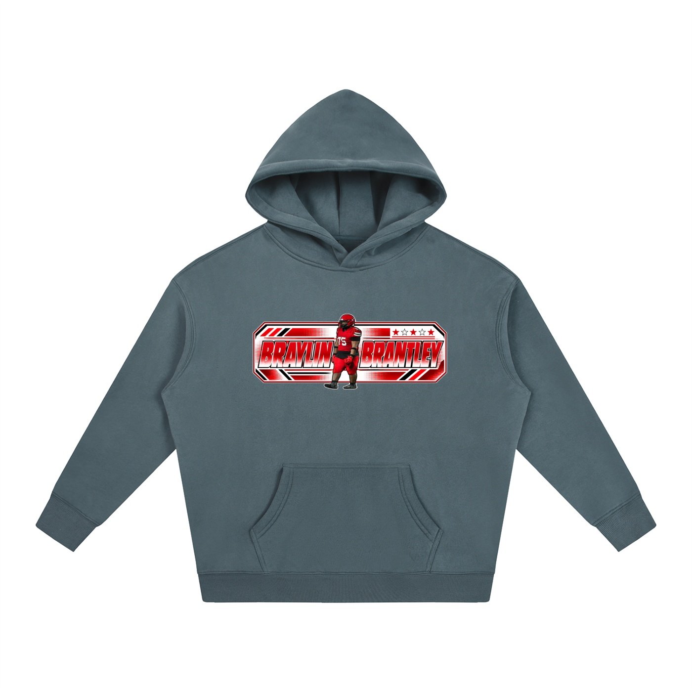 Braylin Brantley Oversize Fleeced Hoodie - Image 4