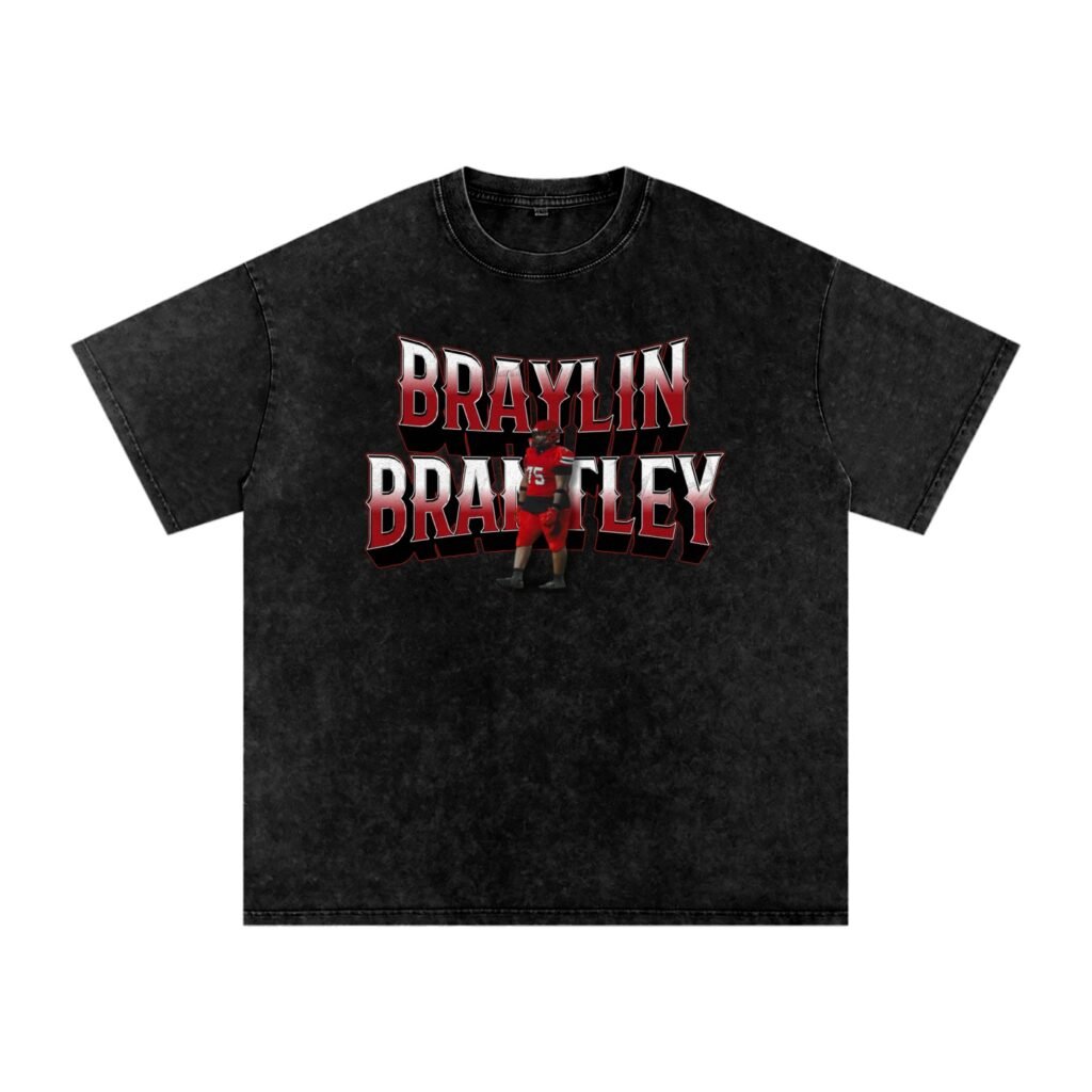Braylin Brantley Snow Washed Oversized TEE