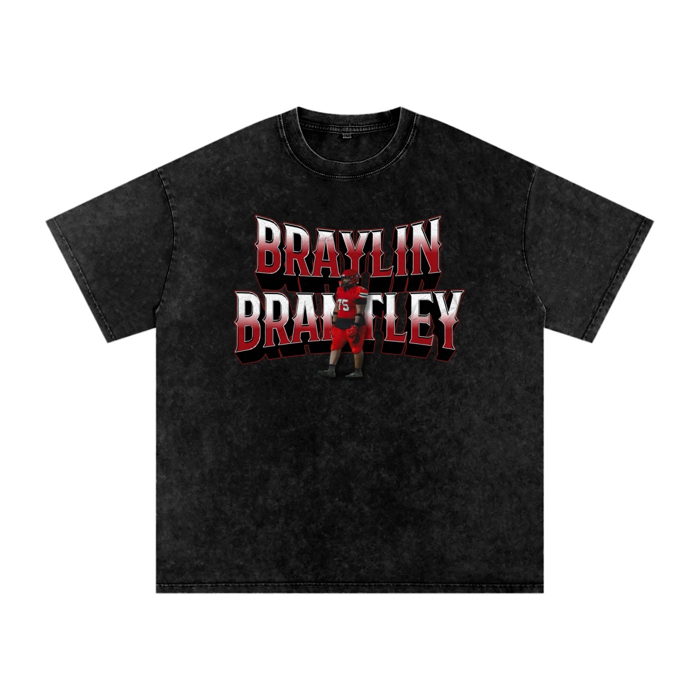 Braylin Brantley Snow Washed Oversized TEE - Image 1