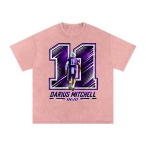 Darius Mitchell Snow Washed Oversized TEE - Image 5