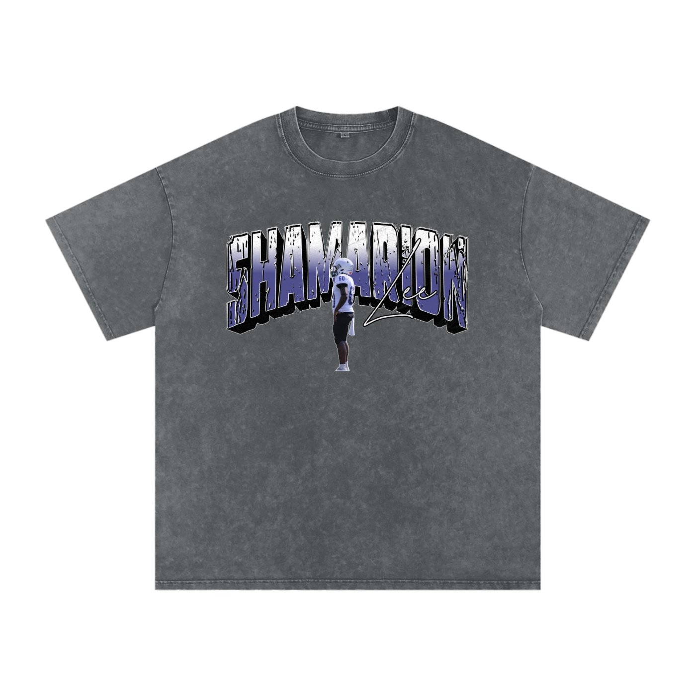Shamarion Lee Snow Washed Oversized TEE - Image 4