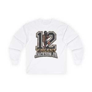 Vincent Jackson Jr Unisex Cotton Long Sleeve Tee - Image 2