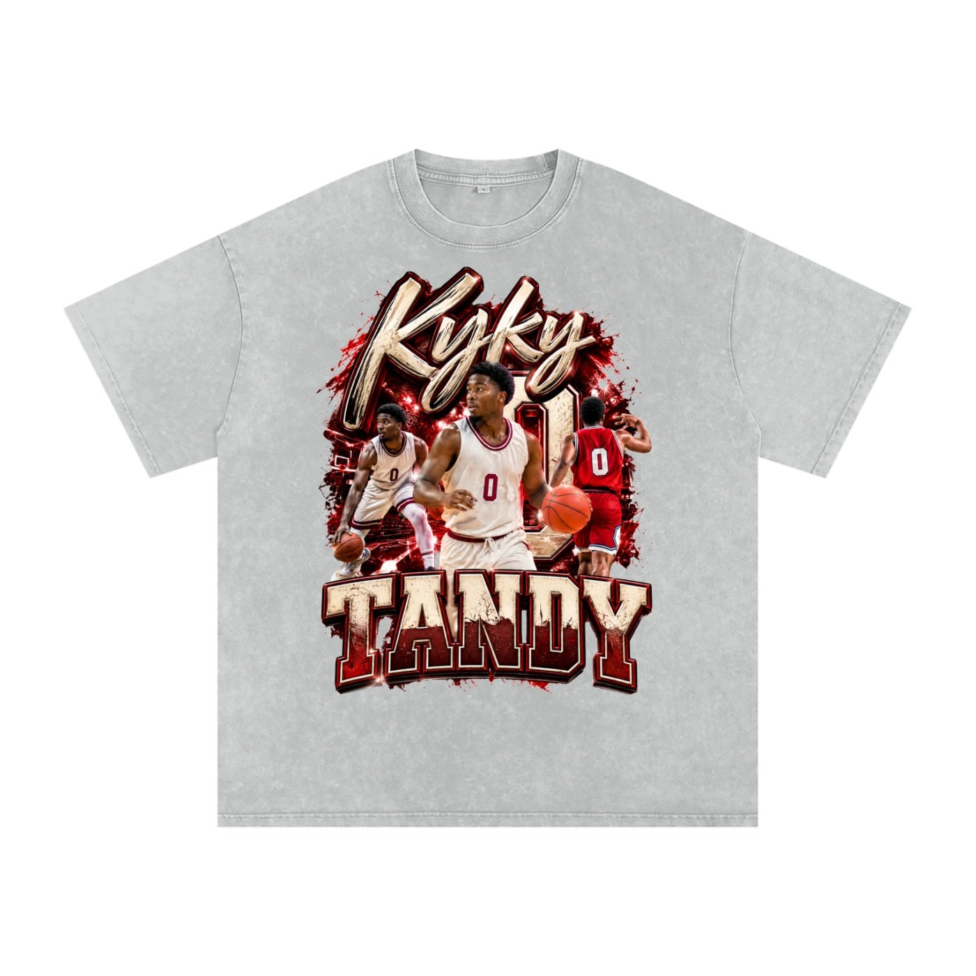 Kyky Tandy  Snow Washed Oversized TEE - Image 3