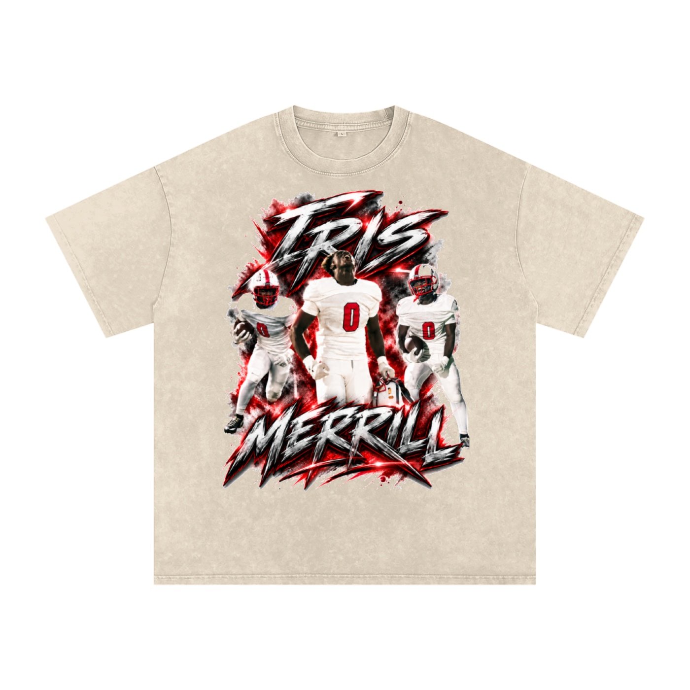 Iris Merrill Snow Washed Oversized TEE - Image 2