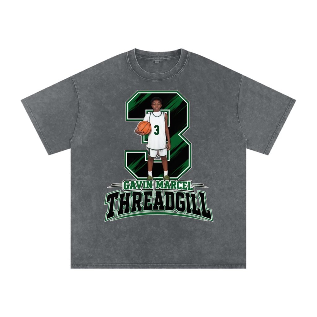 Gavin Marcel Threadgill  Snow Washed Oversized TEE
