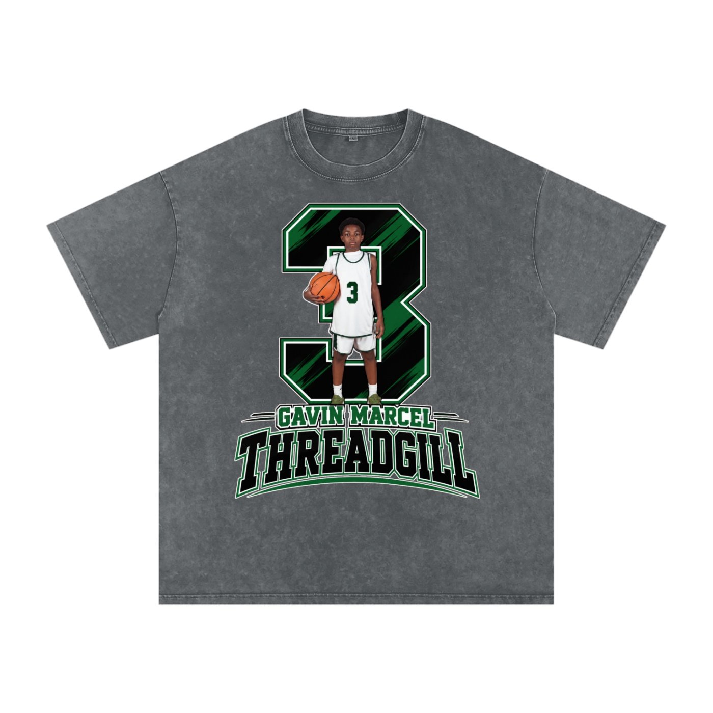 Gavin Marcel Threadgill  Snow Washed Oversized TEE - Image 4
