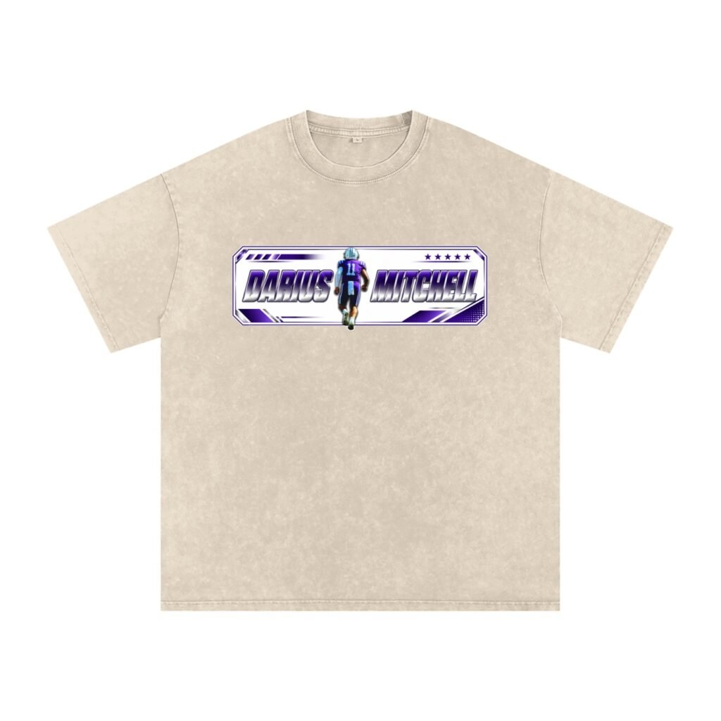Darius Mitchell Snow Washed Oversized TEE
