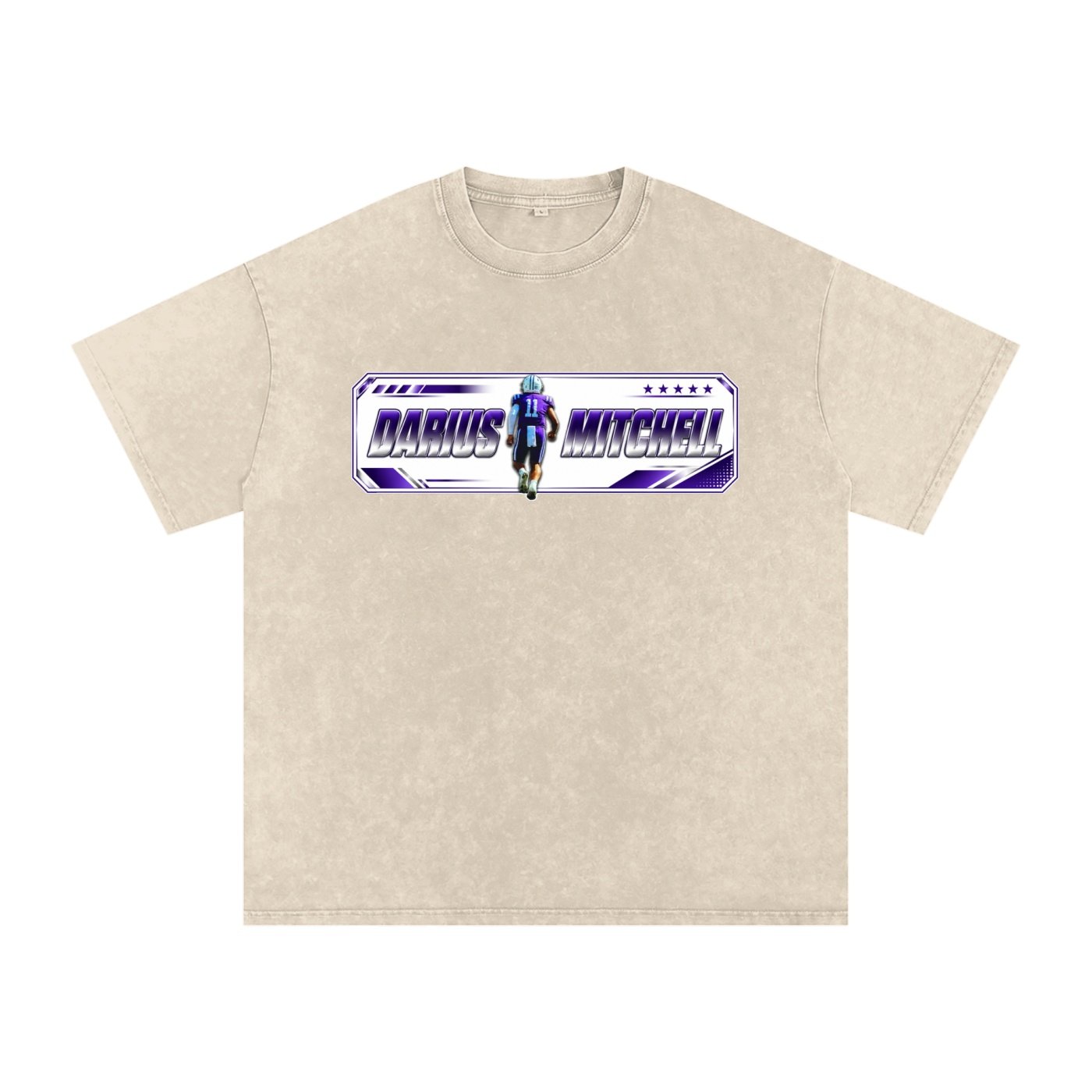 Darius Mitchell Snow Washed Oversized TEE - Image 2