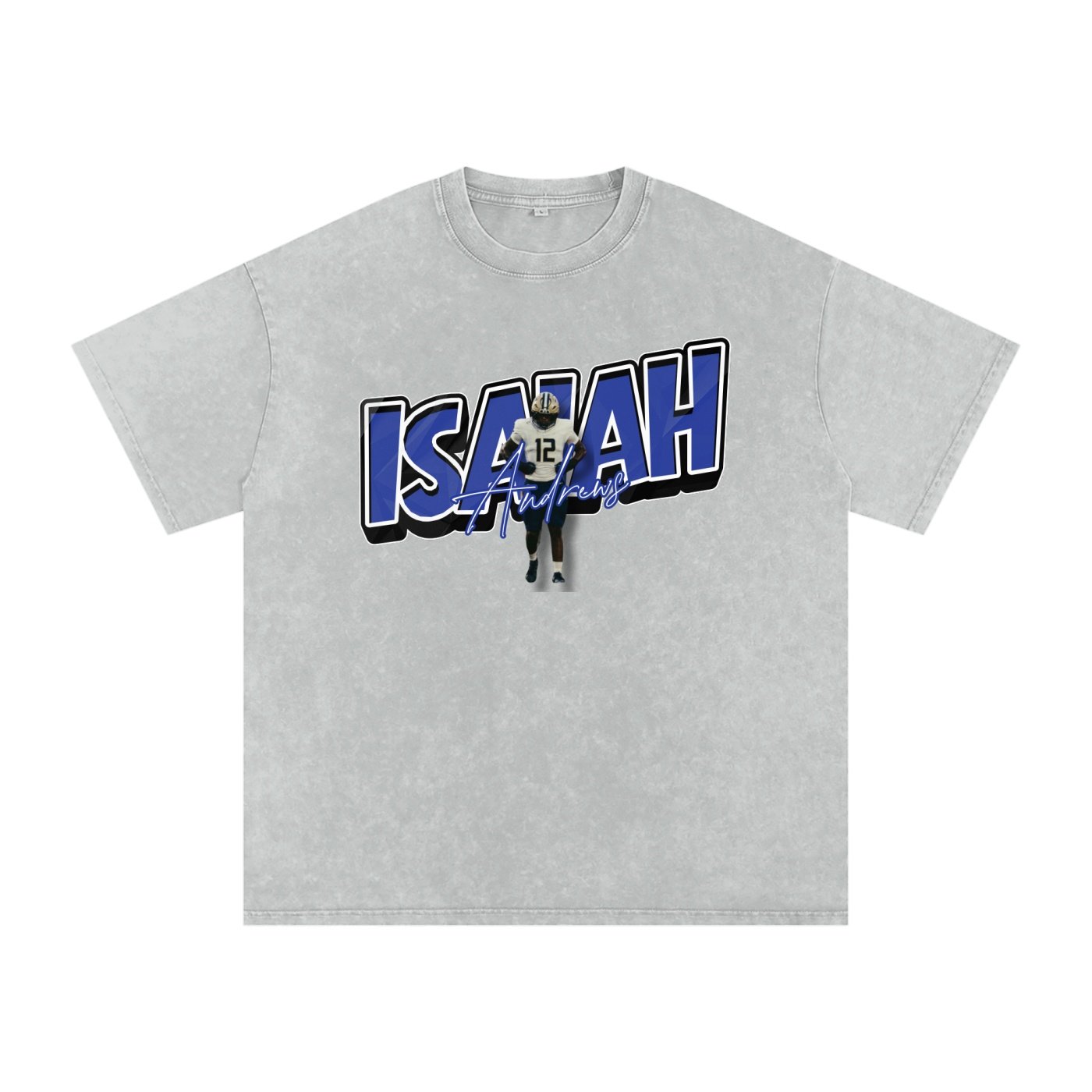 Isaiah Andrews  Snow Washed Oversized TEE - Image 5
